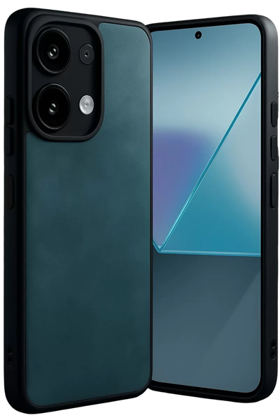 Xiaomi Redmi Note 13 Pro 4G Kılıf Aras Deri Kapak - Koyu Yeşil