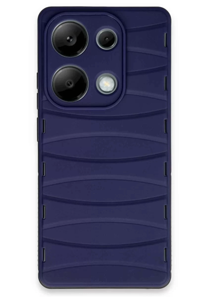 Xiaomi Redmi Note 13 Pro 4G Kılıf Bibercas Silikon Kapak - Lacivert