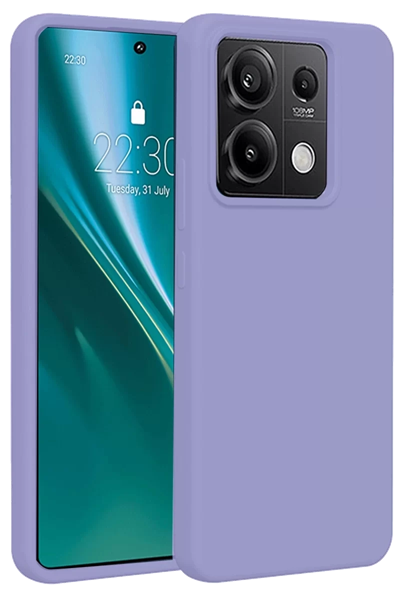 Xiaomi Redmi Note 13 Pro 4G Kılıf First Silikon - Lila
