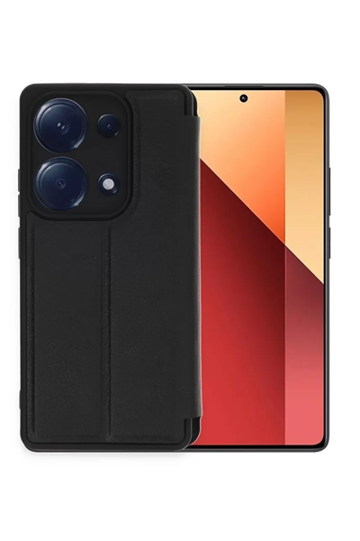 Xiaomi Redmi Note 13 Pro 4G Kılıf Flip Cover - Siyah