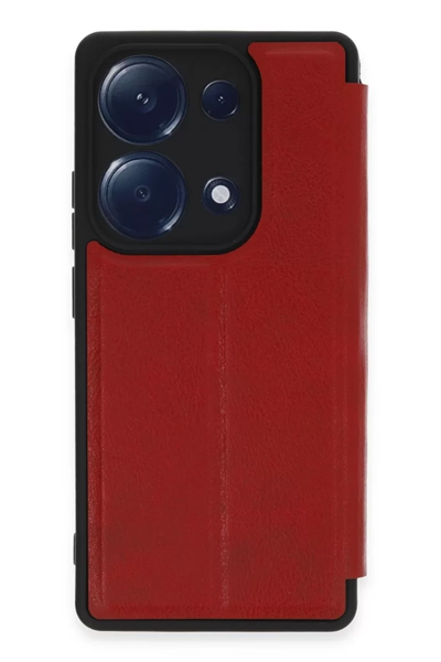 Xiaomi Redmi Note 13 Pro 4G Kılıf Flip Cover - Kırmızı