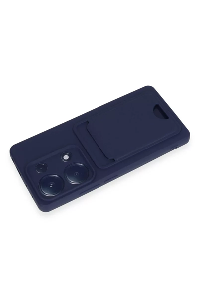 Xiaomi Redmi Note 13 Pro 4G Kılıf Kelvin Kartvizitli Silikon - Lacivert