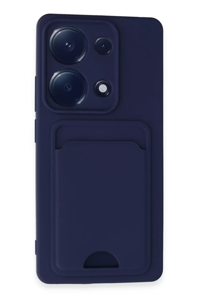 Xiaomi Redmi Note 13 Pro 4G Kılıf Kelvin Kartvizitli Silikon - Lacivert