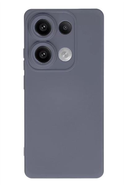 Xiaomi Redmi Note 13 Pro 4G Kılıf Nano içi Kadife Silikon - Gri
