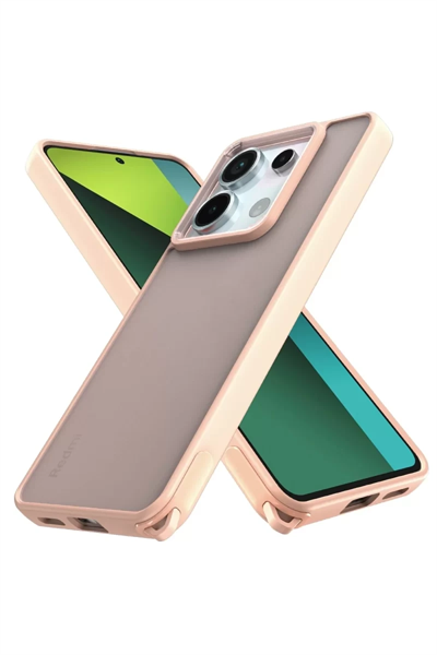 Xiaomi Redmi Note 13 Pro 5G Kılıf Elegant Kapak - Pudra