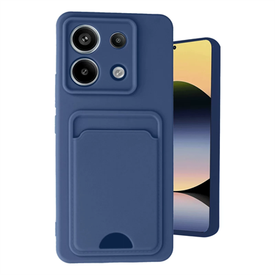 Xiaomi Redmi Note 13 Pro 5G Kılıf Kelvin Kartvizitli Silikon - Lacivert