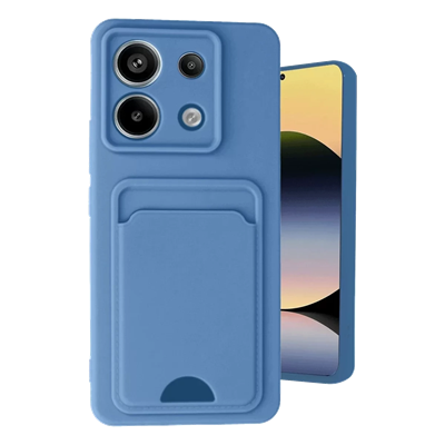 Xiaomi Redmi Note 13 Pro 5G Kılıf Kelvin Kartvizitli Silikon - Mavi