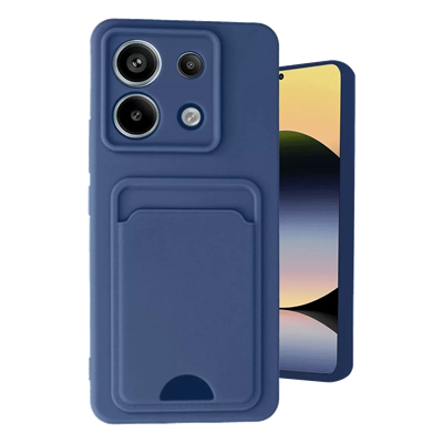 Xiaomi Redmi Note 13 Pro 5G Kılıf Kelvin Kartvizitli Silikon - Lacivert