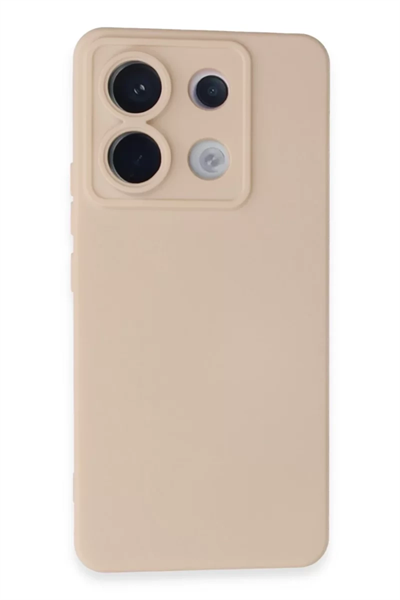 Xiaomi Redmi Note 13 Pro 5G Kılıf Nano içi Kadife Silikon - Pudra