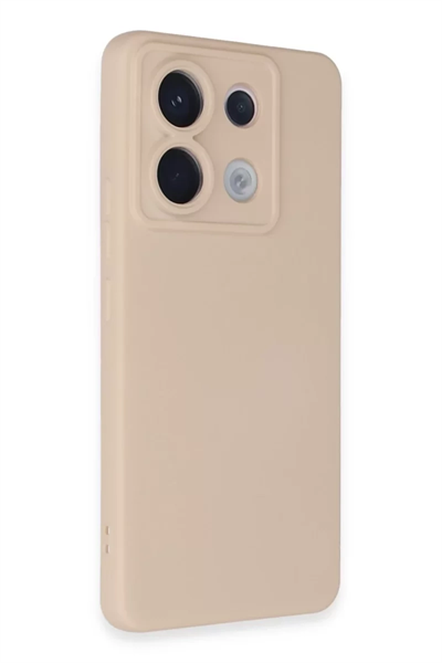Xiaomi Redmi Note 13 Pro 5G Kılıf Nano içi Kadife Silikon - Pudra