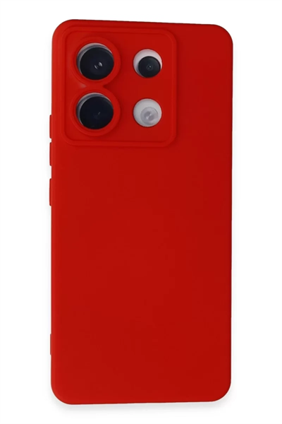 Xiaomi Redmi Note 13 Pro 5G Kılıf Nano içi Kadife Silikon - Kırmızı