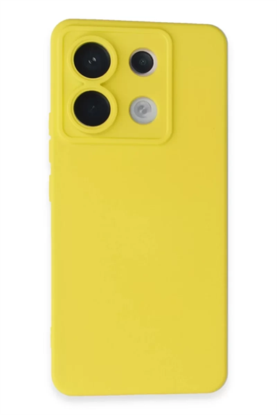 Xiaomi Redmi Note 13 Pro 5G Kılıf Nano içi Kadife Silikon - Sarı