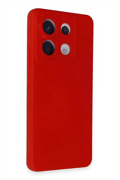 Xiaomi Redmi Note 13 Pro 5G Kılıf Nano içi Kadife Silikon - Kırmızı