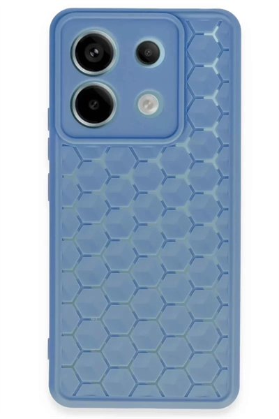 Xiaomi Redmi Note 13 Pro 5G Kılıf Petek Silikon Kapak - Mavi