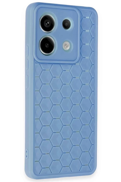 Xiaomi Redmi Note 13 Pro 5G Kılıf Petek Silikon Kapak - Mavi