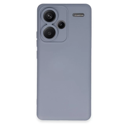 Xiaomi Redmi Note 13 Pro Plus Kılıf Nano içi Kadife Silikon - Gri