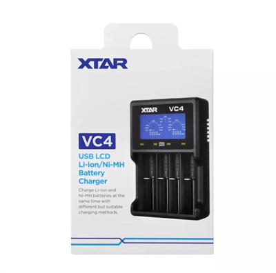 Xtar VC4 Dörtlü Li-ion / NI-CD / NI-MH Pil Şarj Cihazı