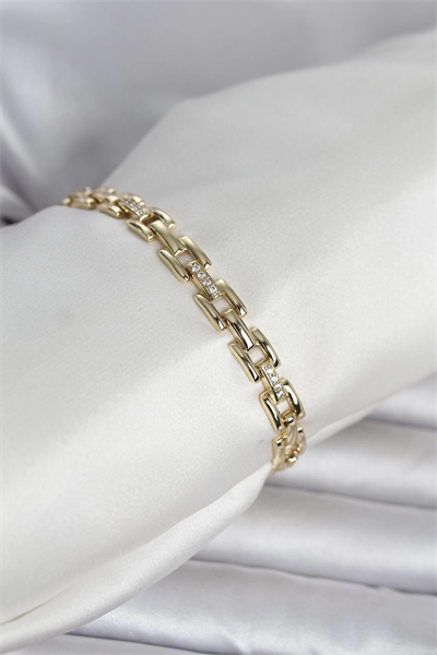 Xuping Zincir Model Gold Renk Kadın Bileklik