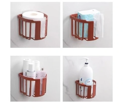 Yapışkanlı Çok Fonksiyonlu Banyo Organizeri BEYAZ