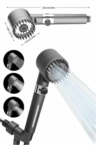 Yeni Masaj Etkili Nesil Filtreli  Duş Başlığı Fıskiyesi Duş Banyo