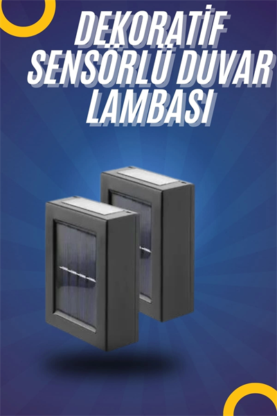Yeni Model Solar Çift Taraflı Duvar Lambası Dekoratif Duvar Lambası