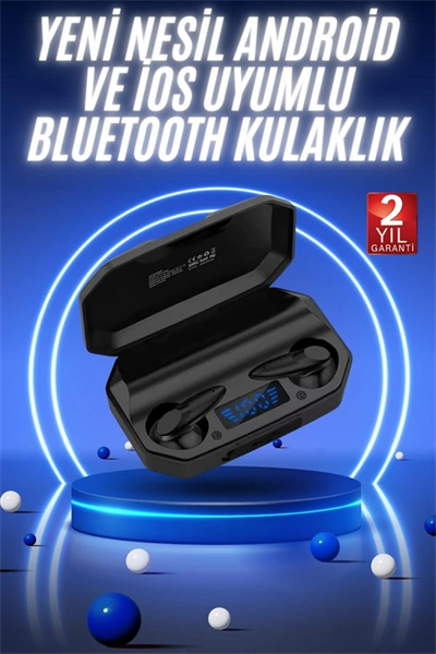 Yeni Nesil Android ve İOS Uyumlu Siyah Profesyonel  Kulaklığı
