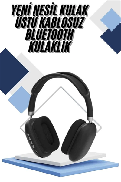 Yeni Nesil Bluetooth Kulaklık Kulak Üstü ANC Özelliği Yüksek Ses Kaliteli