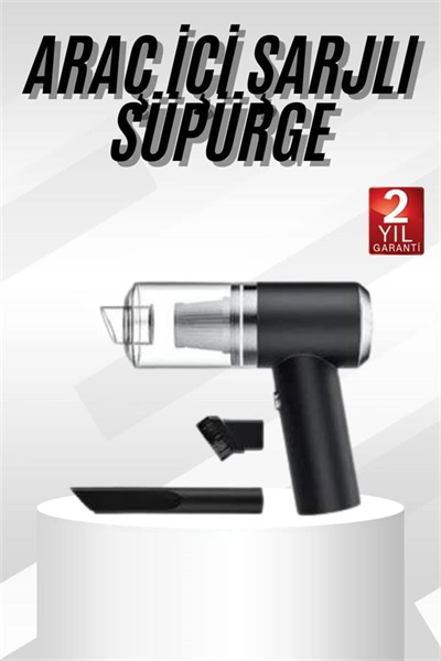 Yeni Nesil Mini Vakumlu Araç Süpürgesi El Süpürgesi Şarjlı