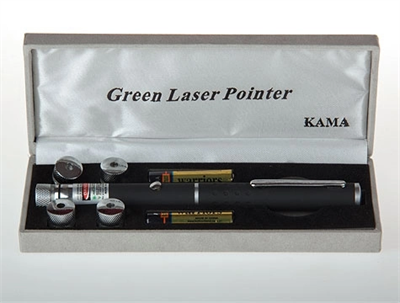 Yeşil Lazer Pointer 100 mW 15 Km Etkili (5 Başlıklı)