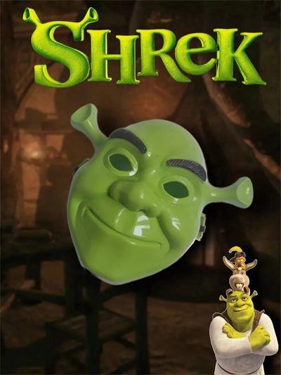 Yeşil Shrek Maskesi