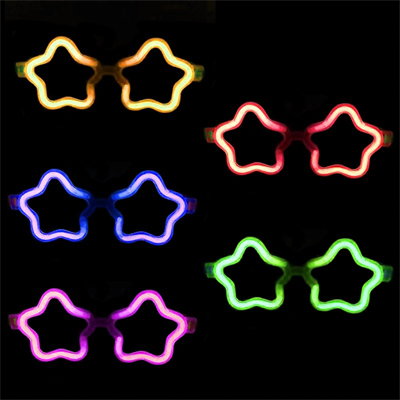 Yıldız Glow Partisi Gözlüğü - 12 Adet