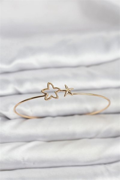 Yıldız Model Gold Renk Bileklik