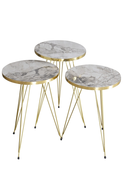 Zigon Sehpa Gold Efes Tel 1043