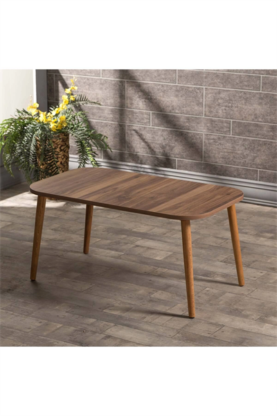 Zigon Sehpa Ve Orta Sehpa Kr Torna Ceviz Set 3006