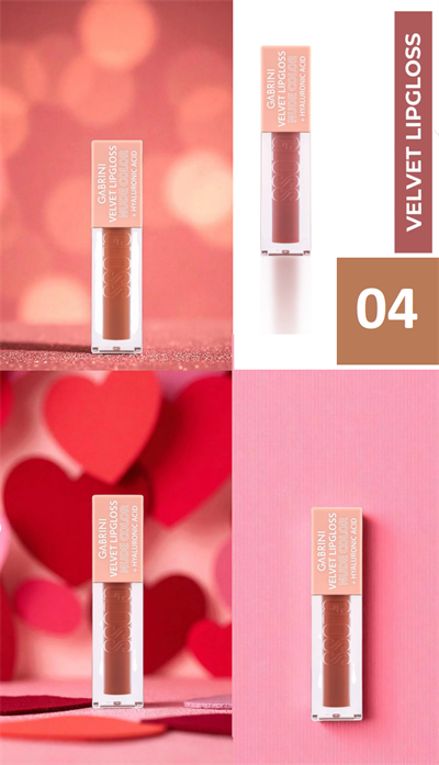 Gabrini Velvet Lipgloss Nude Color 04