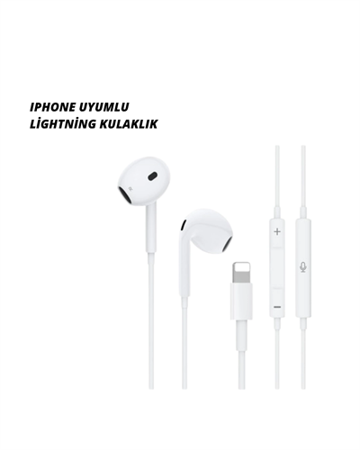 iPhone 14 ve altındaki modellerle uyumlu Kablolu kulaklık