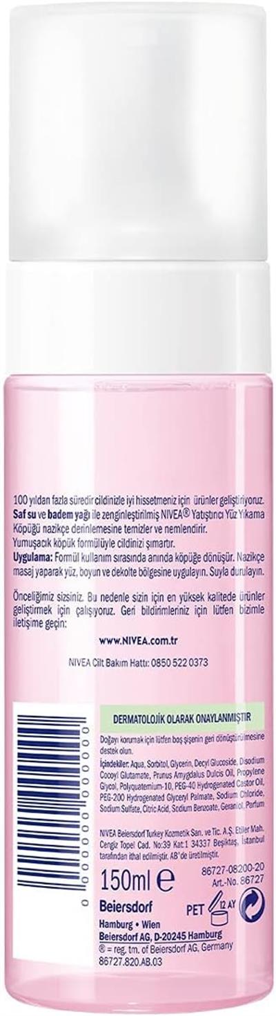 NIVEA Yatıştırıcı Yüz Temizleme Köpüğü 150 ml
