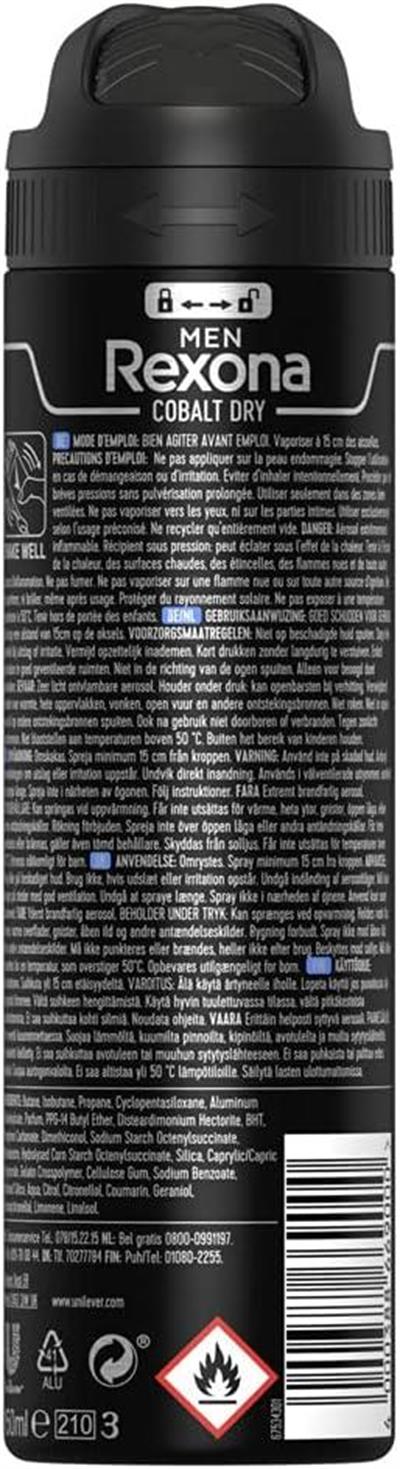 Rexona Men MotionSense Cobalt Dry 48h Anti-PERSPIRANT 150 ml