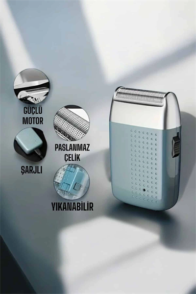 tıraş makinesi Sinek Kaydı Paslanmaz Çelik Taşınabilir Şarjlı