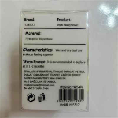 Yarıccı Mini Puf Makyaj Süngeri Meyve Şöleni