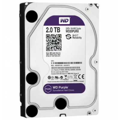 2 TB WD 3.5 PURPLE SATA3 5900RPM 64MB WD20PURX