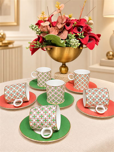 DekuvaDekuva Ze Gallert Tea Delight Opera House Desenli 12 Parça 6 Kişilik Kahve Fincanı Takımı20oh1