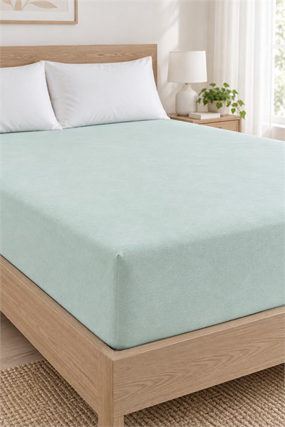 Belda Penye Lastikli Çarşaf - 100x200 Fitted - Beyaz 120 Gr.