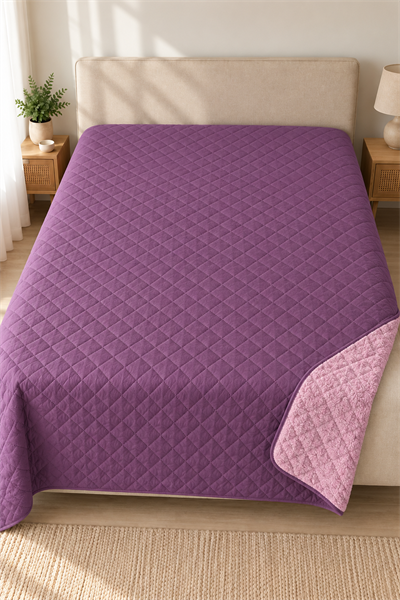 Cloud Soft Çift Taraflı Mikrofiber Peluş Çift Kişilik Yatak Örtüsü 200x220 cm