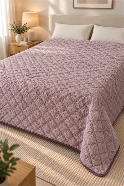 Cloud Soft Çift Taraflı Mikrofiber Peluş Çift Kişilik Yatak Örtüsü 200x220 cm