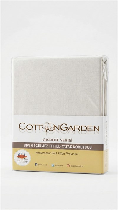 Cotton Garden Grande Fitted Alez - Battal Boy 180x200+30 cm Yüksek Kenar