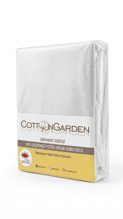 Cotton Garden Grande Fitted Alez - Süper Battal Boy 200x200+30 cm Yüksek Kenar