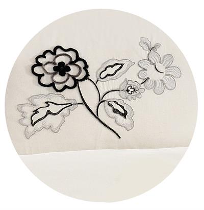 İpekçe Alida 8 Parça Çift Kişilik Lüks Çeyiz Seti - Gri