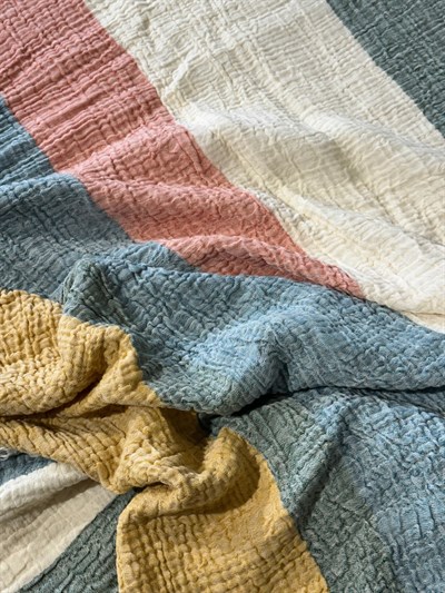 İpekçe Arden Müslin Pamuklu Çift Kişilik 6 Parça Pike Takımı