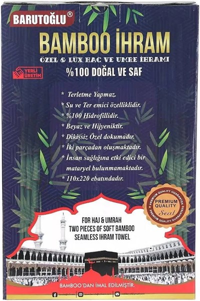 İpekçe Bambu İhram - Beyaz